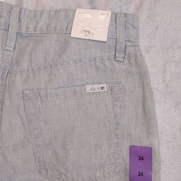 Joe's Jeans Light Blue and White Pinstripe‎ Skinny Jeans Sz W24 Slim Fit - Picture 4 of 12